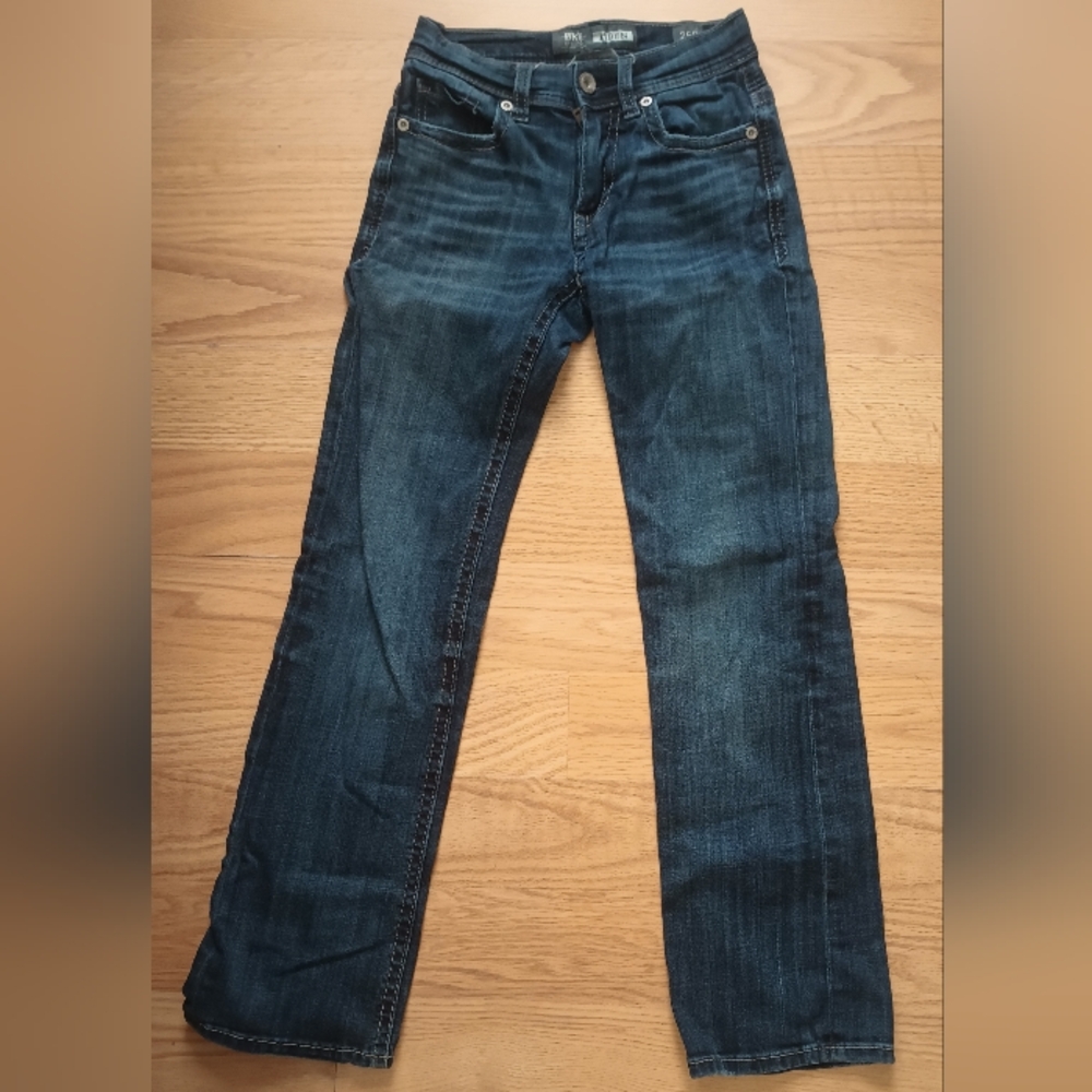 BKE Aiden Jeans Women's Size 25R Dark Wash Bootleg Pre-owned